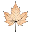maple leaf tattoo design idea