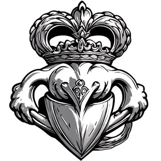 claddagh tattoo design idea