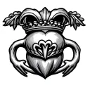 claddagh tattoo design idea