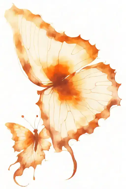 butterfly metamorphsis tattoo design idea