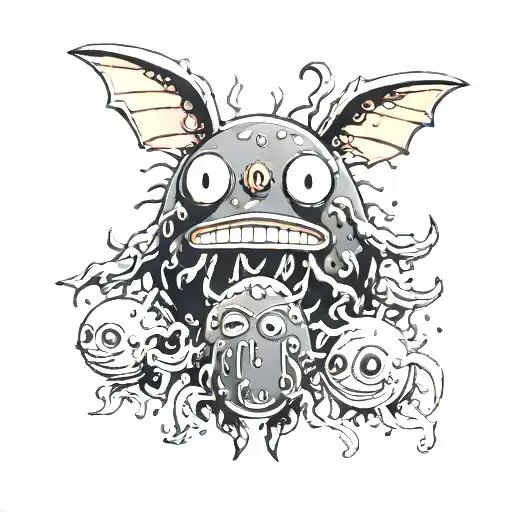 spirited away soot sprites tattoo design idea