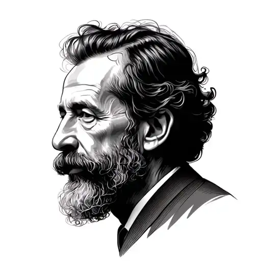 Alan Watts tattoo design idea