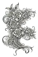 anxiety mental health tattoo design idea