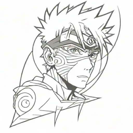 kakashi sharingan eye tattoo design idea