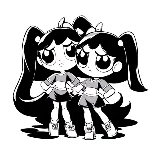 Powerpuff Girls tattoo design idea