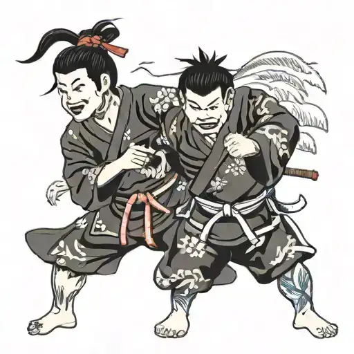 Judo tattoo design idea