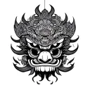 Barong tattoo design idea