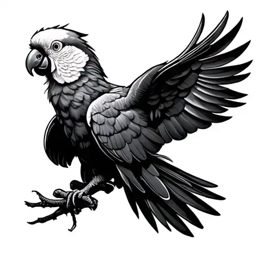 Black Cockatoo tattoo design idea