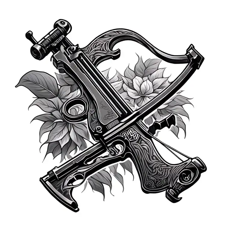 Crossbow tattoo design idea