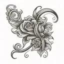 Cursive J tattoo design idea