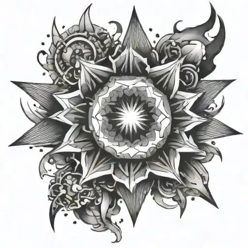 supernova tattoo design idea