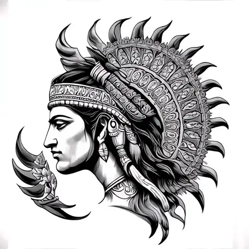 Mahabharat tattoo design idea