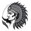 Mahabharat tattoo design idea