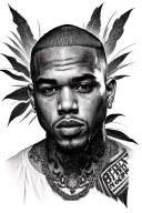 Help me create a forearm sleeve just like Chris Brown's left arm tattoos tattoo design idea