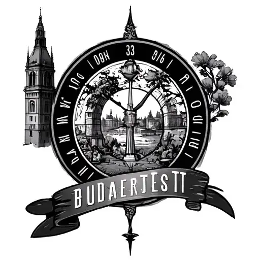 coordinates for budapest hungary tattoo design idea