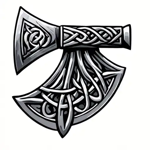 Celtic Axe tattoo design idea