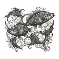 Fish tattoo design idea