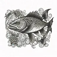 Fish tattoo design idea