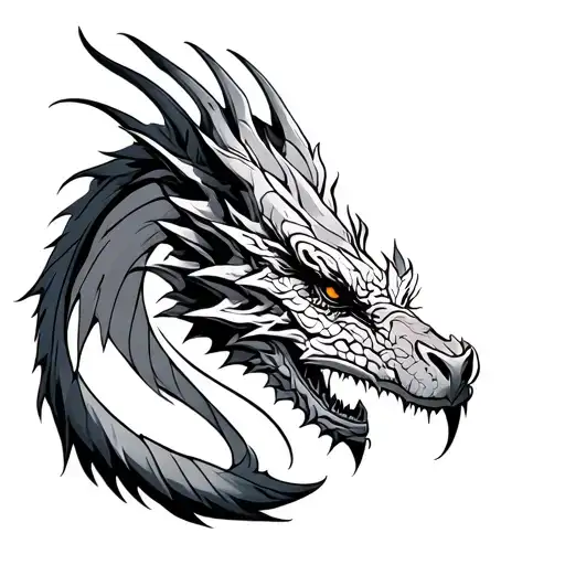 Norse Dragon tattoo design idea