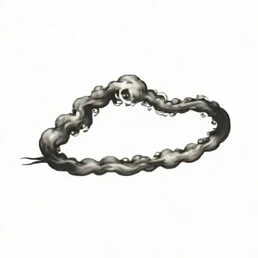 Filler Clouds and Smoke tattoo design idea