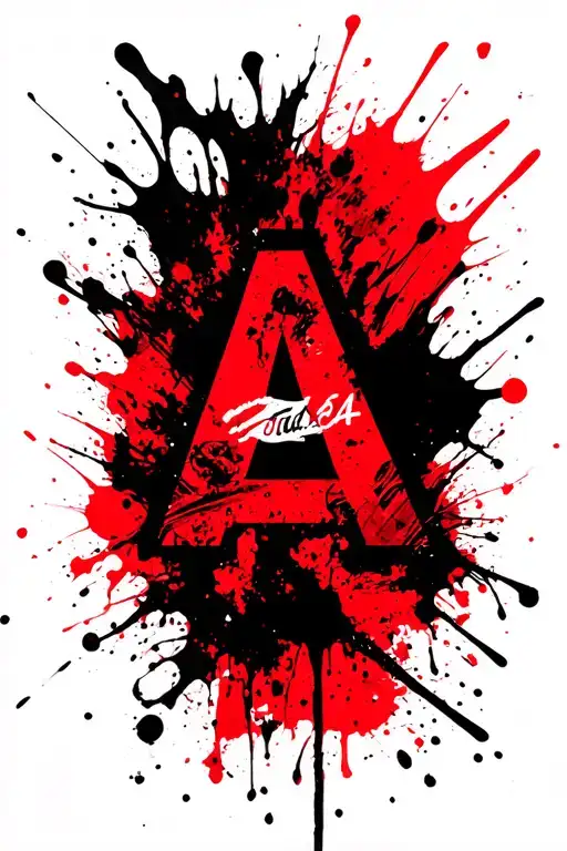 "A" A tattoo design idea