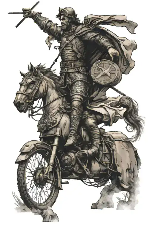 saint michel victory day: 15th tattoo design idea