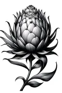 Protea tattoo design idea