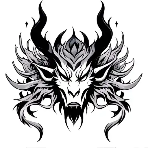 Rahu tattoo design idea