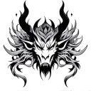 Rahu tattoo design idea
