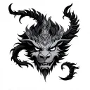 Rahu tattoo design idea