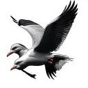 2 gulls tattoo design idea