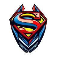 Superman logo wrapped tattoo design idea