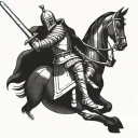 templar knight tattoo design idea
