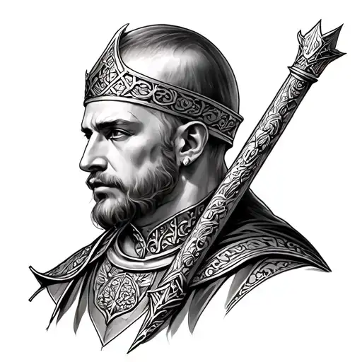 king baldwin iv tattoo design idea