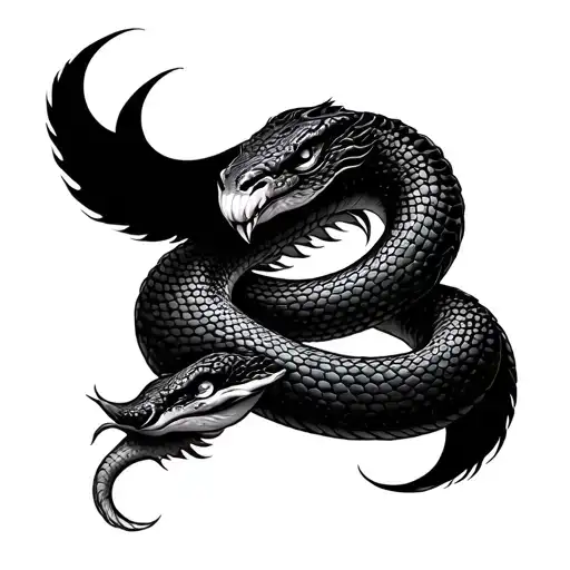 Kundalini Serpent tattoo design idea