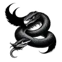 Kundalini Serpent tattoo design idea