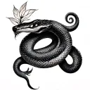 Kundalini Serpent tattoo design idea