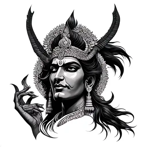 Kalbhairav tattoo design idea
