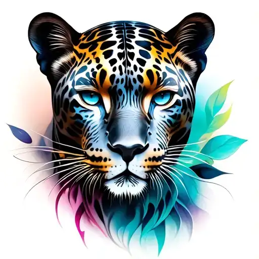 mother panther, feminine, tattoo design idea