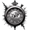timepiece tattoo design idea