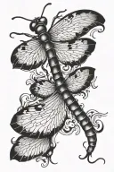 dragon-fly tattoo design idea