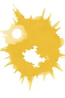 sun rays breaking through clouds tattoo design idea