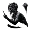 Crayon tattoo design idea