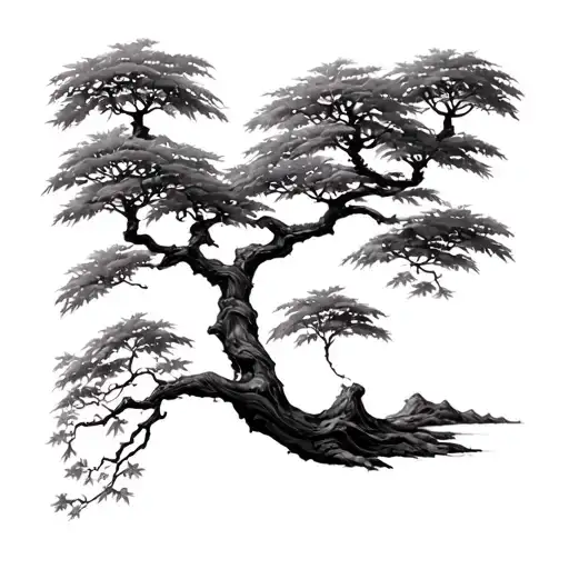 Japanese Maple Tree tattoo design idea
