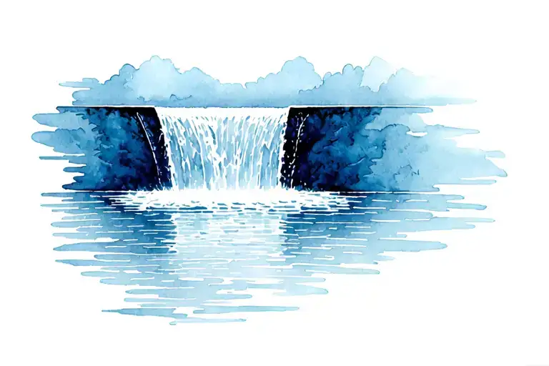 Frank Lloyd Wright "Falling Water" tattoo design idea