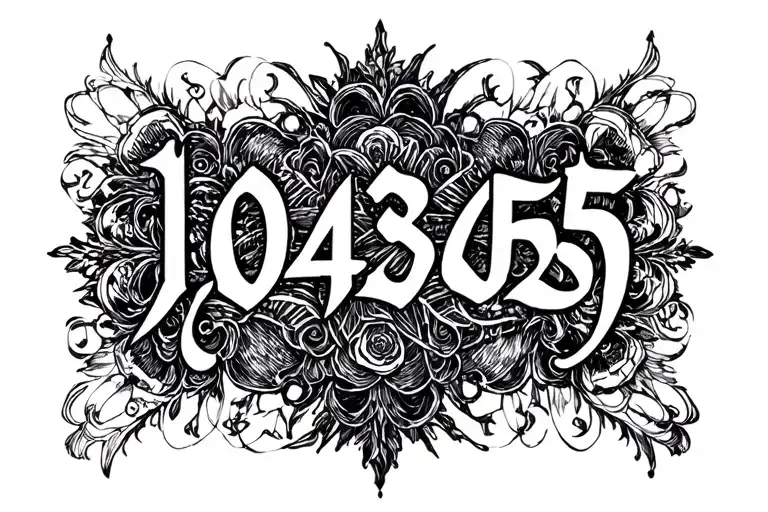"1.048596" Steins Gate tattoo design idea