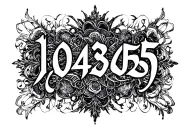 "1.048596" Steins Gate tattoo design idea