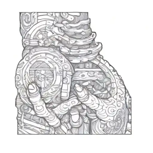 OTF hand tattoo tattoo design idea