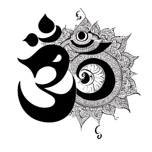 Simran and Om Namah Shivaya Written tattoo design idea