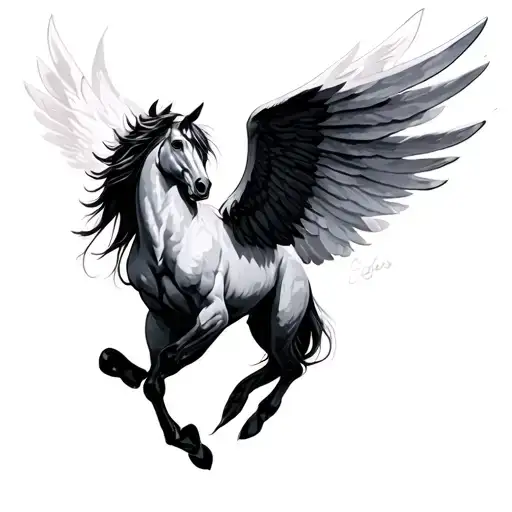 Pegasus tattoo design idea